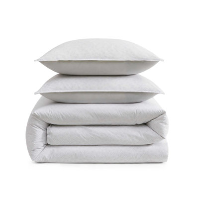 Tommy Hilfiger Trellis Flag Cotton Reversible Grey Comforter Set