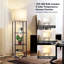 Lampe moderne en noyer plus moderne: rangement large, DEL brillantes, mémoire intelligente, assemblage facile