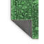 Tapis oriental en laine / polyester tissé à la machine Alcena - vert émeraude / noir-988693506