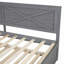 Lit de jour simple avec lit gigogne en bois massif de style rustique pour des maisons rustiques et confortables