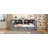 Marquece Full Size Platform Bed With Integrated LED Lighting, Charging Station, Desk, And Upholstered Headboard-115817023