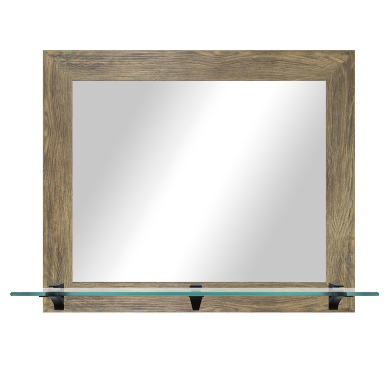 Miroir mural Donte, Brun