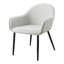 Fauteuil rembourré gris et noir Keldan