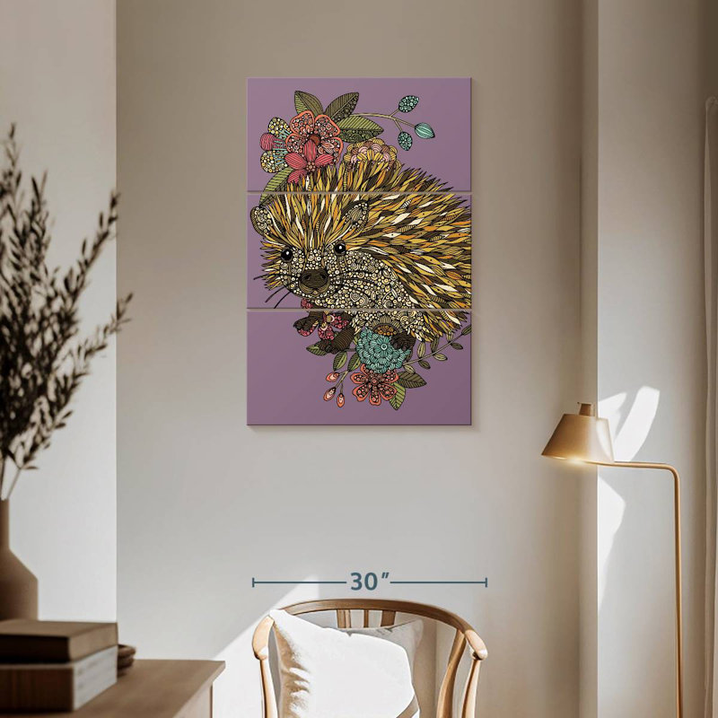 Brampt The Cute Hedgehog, 57" H x 36" W