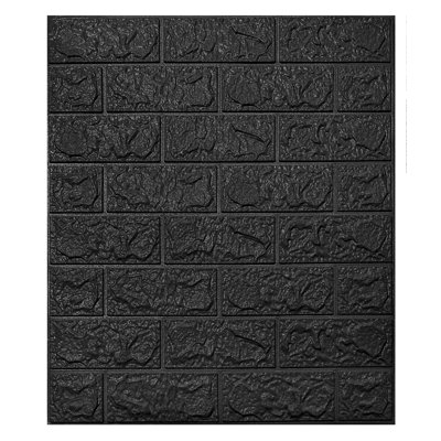 Vikesh Brick Subway 16.7" L x 12.7" W 3D Embossed Peel and Stick Wallpaper Panel
