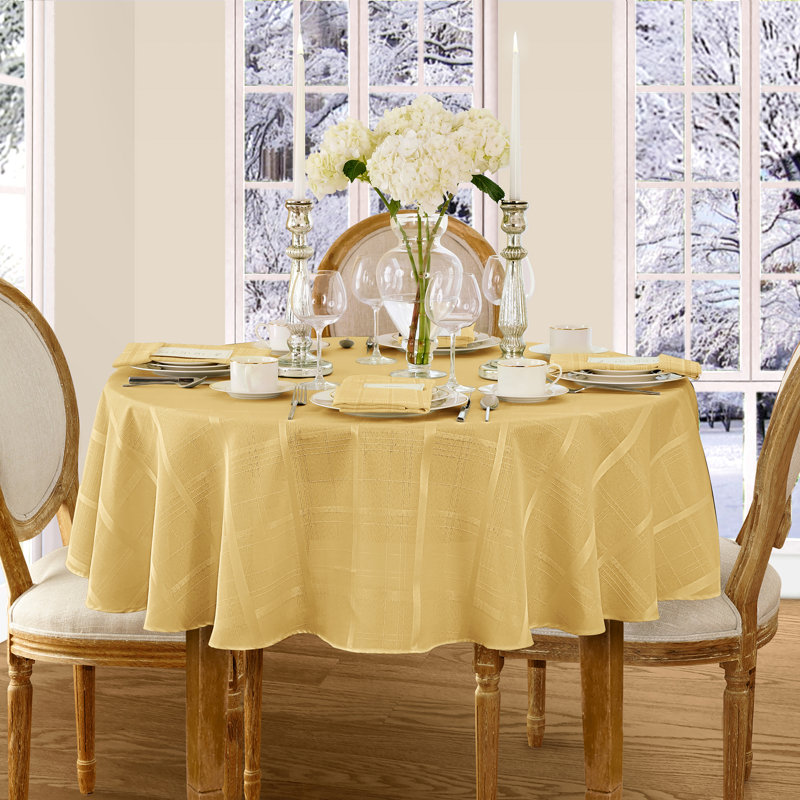 Nappe Ramiro Elegance, Rond 90 po x l 90 po, Ruban or