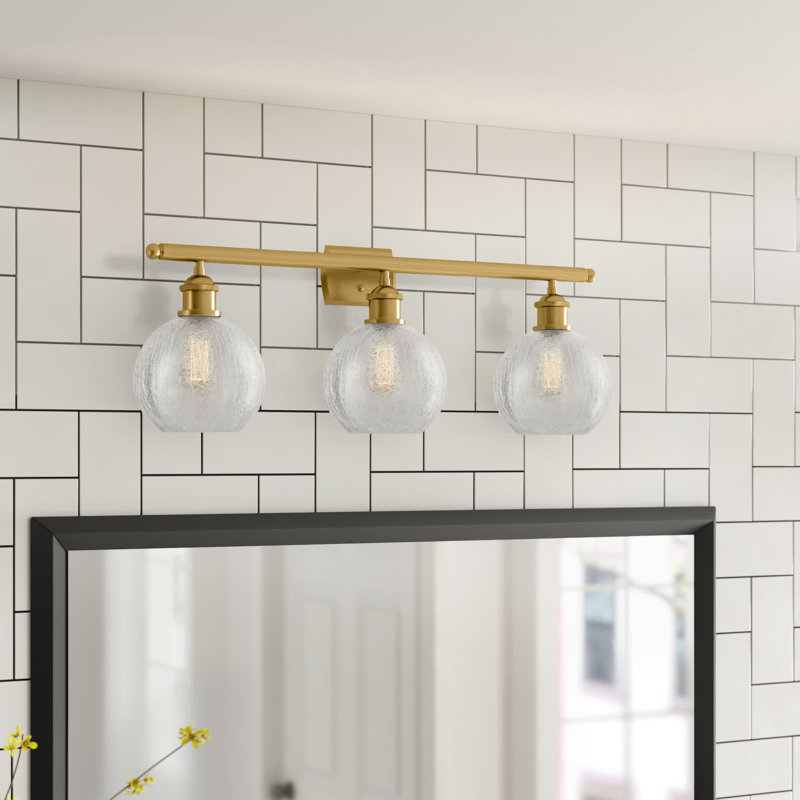 Baptista 3 - Light Dimmable Vanity Light, Satin Gold