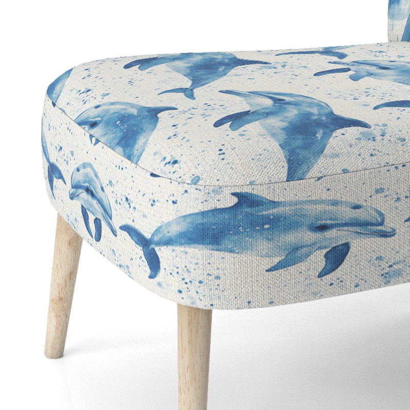 Chaise rembourrée Kids Ocean Animals, Chaise d'appoint sans accoudoirs