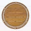 Table d'appoint ronde en bois d'acacia avec structure en corde tissée beige clair, plateau en teck, capacité de 150 lb, aucun assemblage requis, table d'appoint résistante aux intempéries pour le patio et le salon