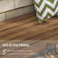 Banc de chaise de jardin en bois rustique avec siège à lattes, pour terrasse, bord de piscine, terrasse extérieure
