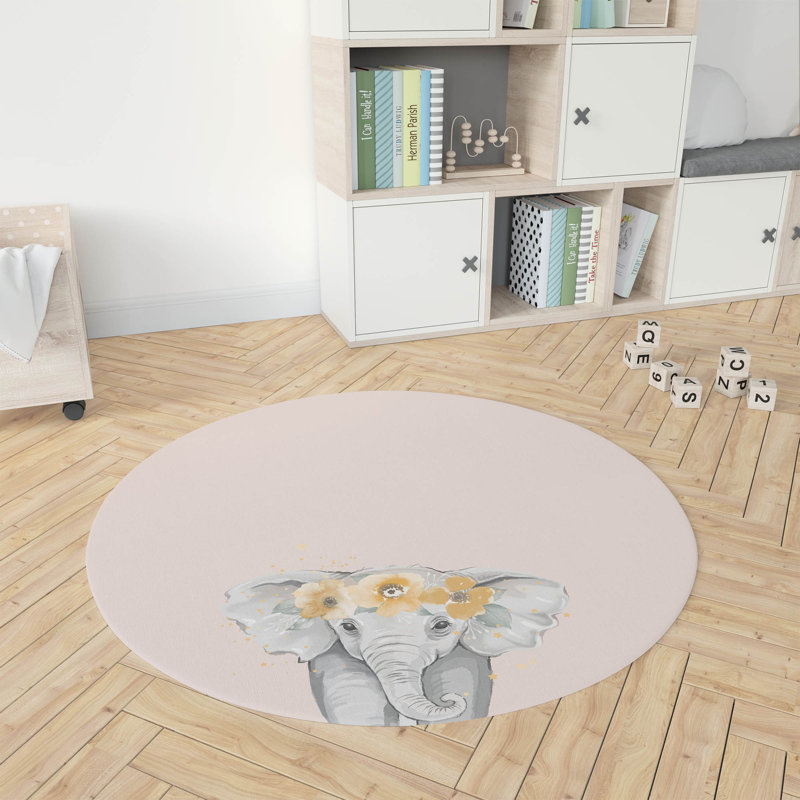 Tapis de jeu Elephant Kids, Rose
