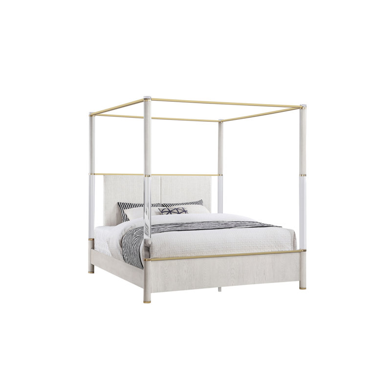Malco King Oak Four Post Bed, King