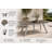 Jack Aluminum Outdoor Dining Table – Modern Patio Table with Rust-Free Frame, Polyresin Slatted Top for Water Drainage & Easy Assembly, Aluminum Frame & Grey Polyresin Top-1251716392