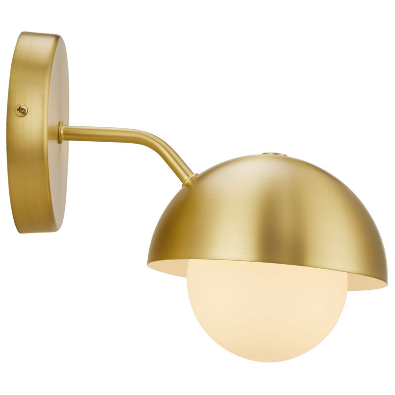 Applique murale en laiton Eclipse Globe, Laiton
