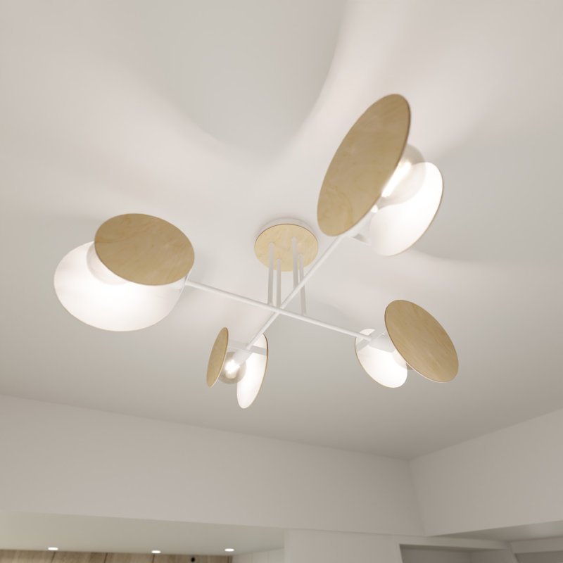 Muller 4-Light Cluster Pendant, White