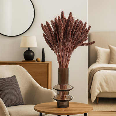 Bundle of 4 Dried Preserved Millet Flower 21"