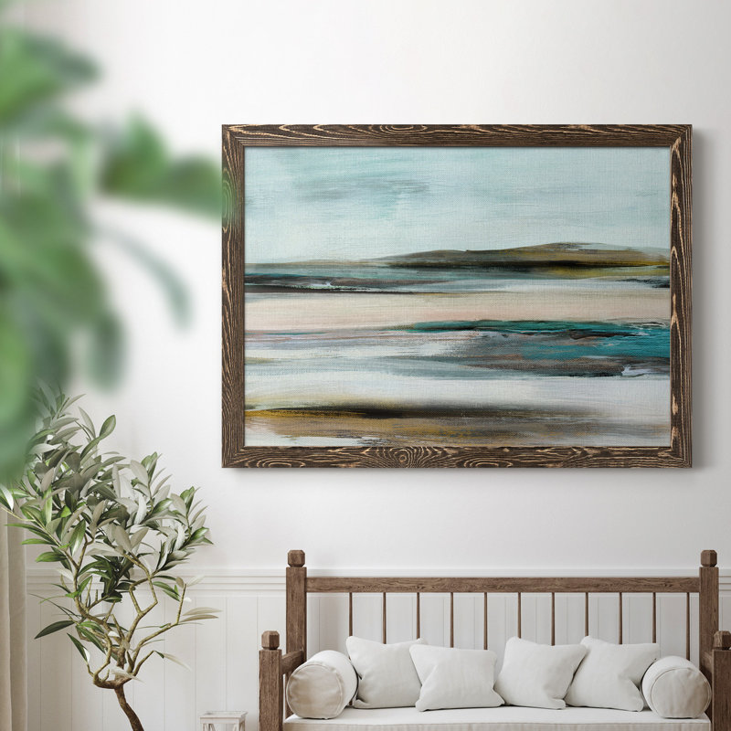 Shifting Horizons - Peinture sur toile encadrée, Noyer, H 31 po x l 44 po x P 0,75 po