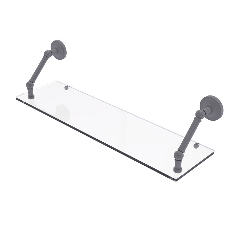 Étagère murale flottante Alcott, Gris mat, H 8 po x l 30 po x P 8 po