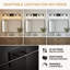 Applique murale 5 lumières en verre noir mat-1713517567