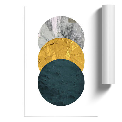 Textured Shapes - Frameless Print