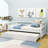 Edricka Twin Size Wooden Daybed with Trundle-567342303