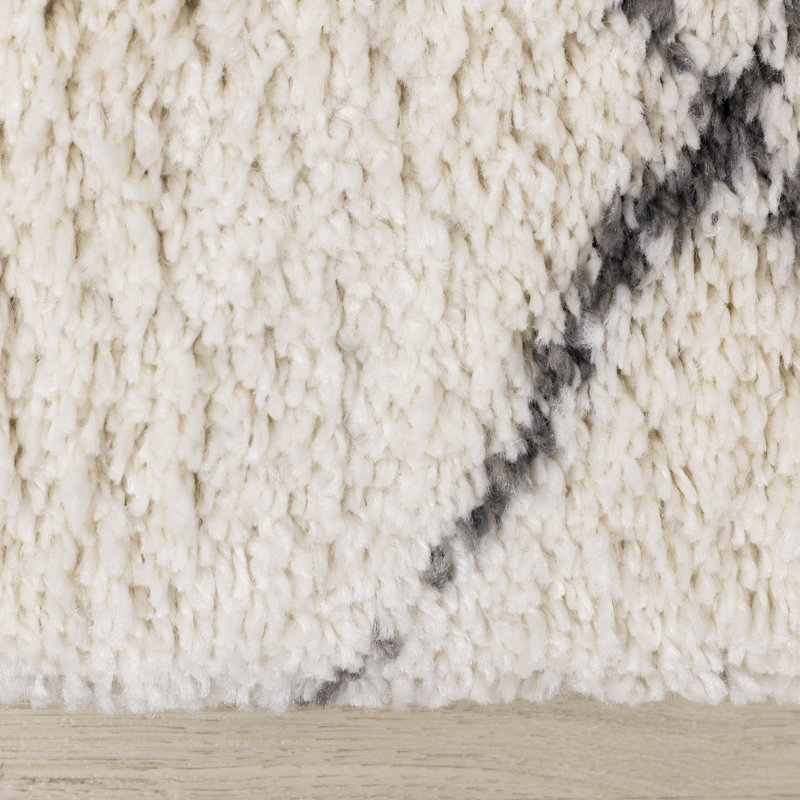 Tapis crème / gris Lydon, Rectangle 7'10'' x 10'10''