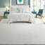 Ensembles de literie en coton luxueux, édredon ivoire capitonné pour la maison