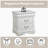 Louis Philippe white lacquer bedside table-918553408