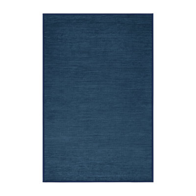 Machine Washable Solid Gray Area Rug