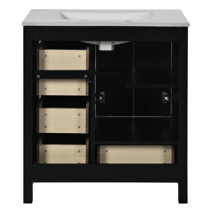 Meuble-lavabo 30 po avec lavabo en céramique