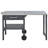 Outdoor Kitchen Cart Foldable Outdoor Prep Station Portable BBQ Cart Grill Cart with Foldable Top and Storage Space-1050910091