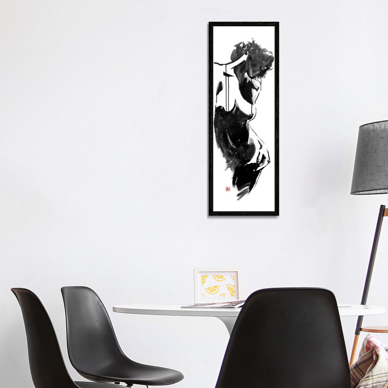Morning by Péchane - Panoramic Print on Canvas, 121.92 cm H x 40.64 cm W, Black Framed