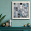 Papillon sur bleu - Reproduction d'art sur toile encadrée-1122880576-1122880753
