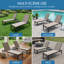 Paquet de 2 chaises longues d'extérieur Kozyard, structure en aluminium et tissu textilène, chaise longue inclinable réglable pour la piscine, les bains de soleil et la cour arrière beige-98057575