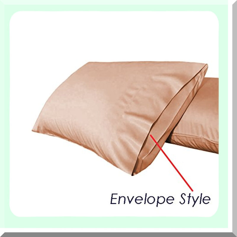 Luxury Cotton Body Pillow Cover - 300 Thread Count Envelope Style Pillowcase - Non-Zippered Cushion Protector - Khaki, 20"x72"