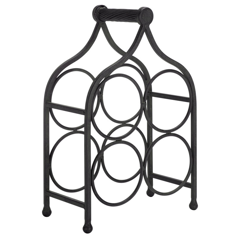 Bastow 4 Wine Bottle Holder, Black