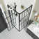 35 7/8" W X 72" H Frameless Square Pivot Shower Enclosure