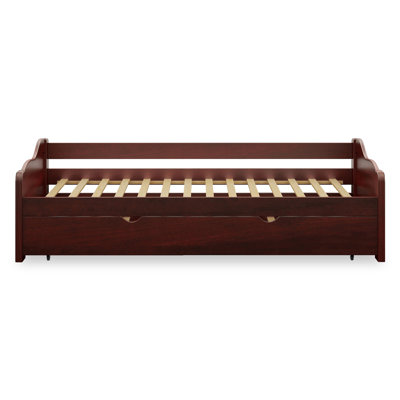 Sunset Solid Wood Daybed with Trundle Bed