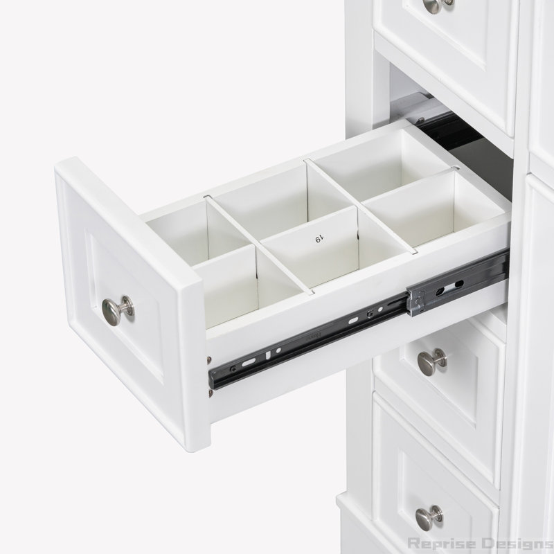 Base de meuble-lavabo simple 35,6 po seulement, Blanc
