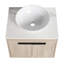 Ensemble de meuble-lavabo mural 24 po avec lavabo en céramique