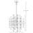 Light Dimmable Modern Sputnik Ezaan Linear Chandelier-24497665-24497678