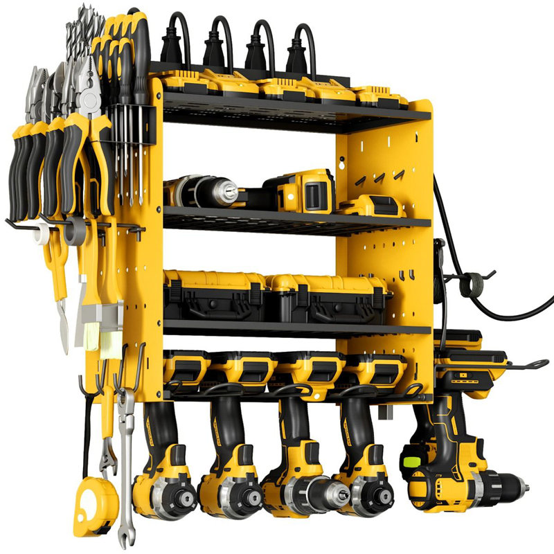 Rangement modulaire pour outils électriques avec station de charge Sttoraboks, Jaune