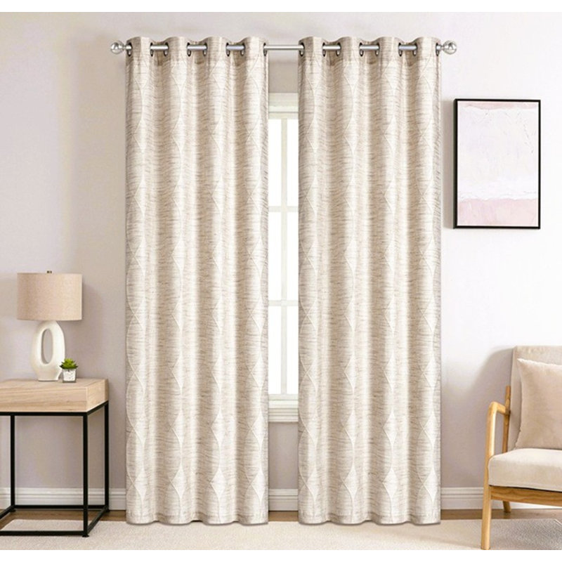 Semi Sheer Curtain Single Panel, 54" x 95"