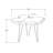 Gilmer Teak Wood Hairpin Legs End Table