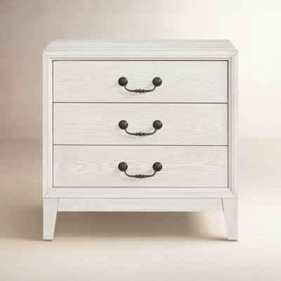 Bartlett 3-Drawer Oak Nightstand