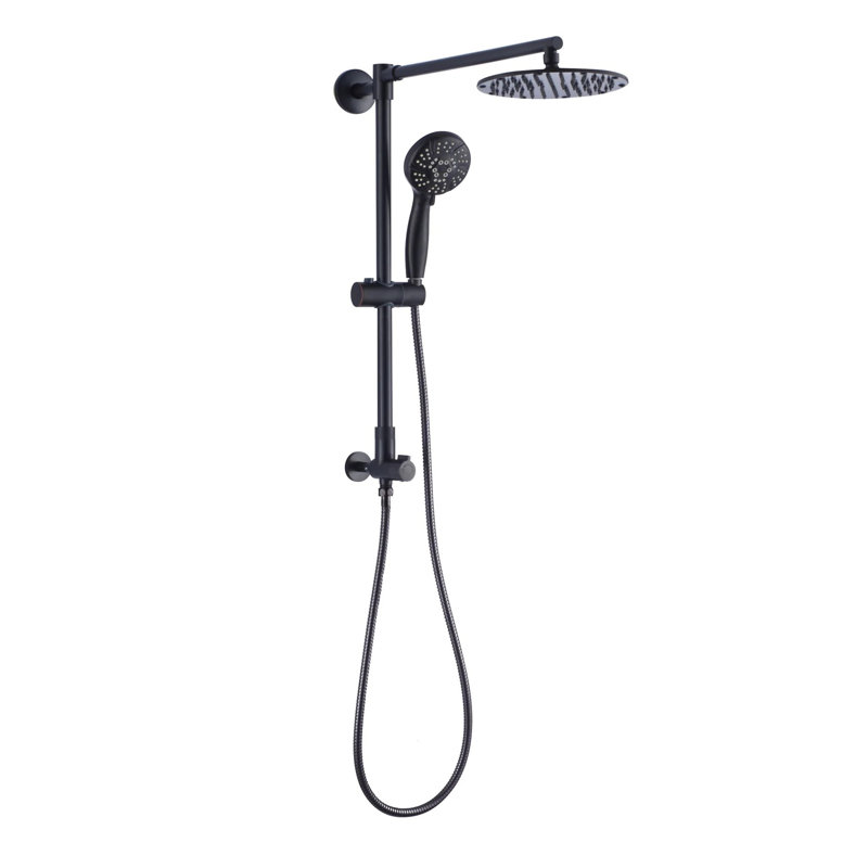 Fennocasa Polaris 1 Rain Shower System with 3-Setting Handheld Shower - 2.5 GPM, Chrome
