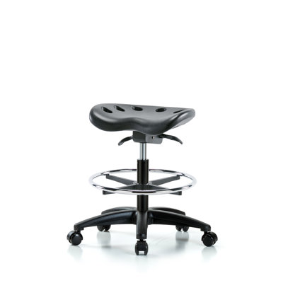 Adjustable Height Ergonomic Lab Stool Footring