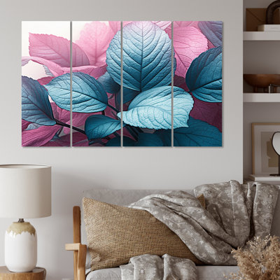 Senger - impression sur toile florale - 4 panneaux