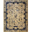 Tapis chinois antique ivoire et bleu Pékin