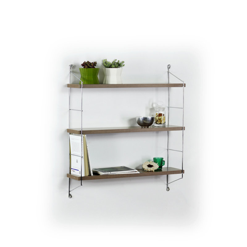 Tavaya Floating Bookcase, Walnut
